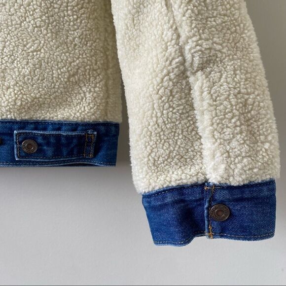 Nwt-Levi’s Ex Boyfriend Sherpa Trucker Jacket - Picture 10 of 14